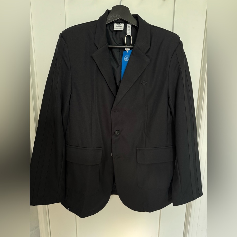 Adidas Originals Women's Sleek Black Suit Jacket